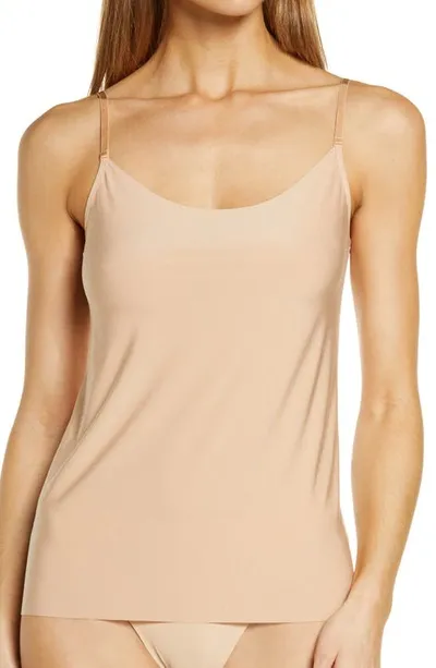 Commando Butter Scoop Neck Spandex Camisole In Beige