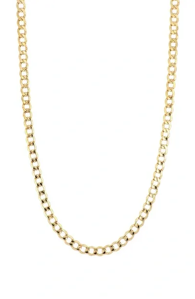 Bony Levy 14k Gold Flat Curved Chain Necklace In 14k Yellow Gold