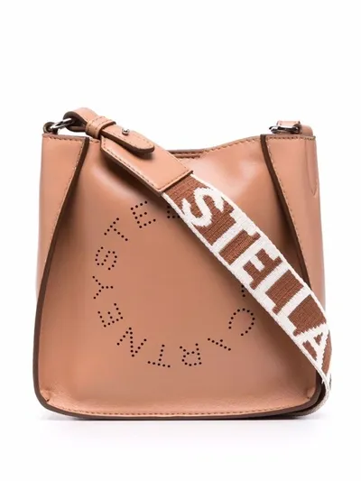 Stella Mccartney Stella Logo Small Hobo Bag In Brown