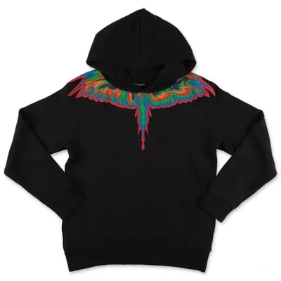 Marcelo Burlon County Of Milan Wings-print Hoodie In Black