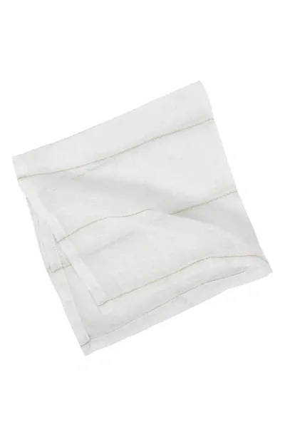 Pom Pom At Home Rutherford Set Of 4 Napkins In White