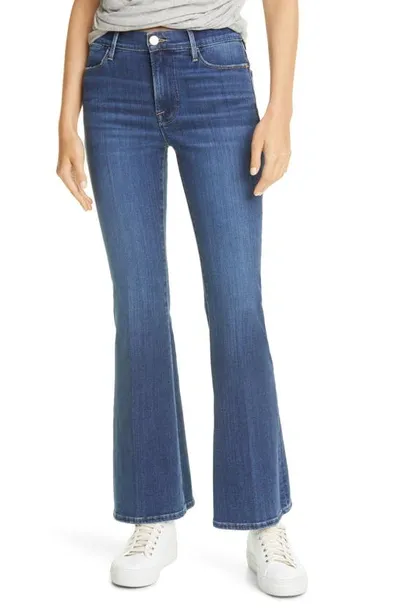 Frame Le Pixie High Waist Flare Jeans In Lupine