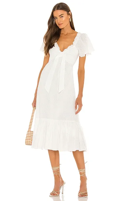 Cleobella Ashlyn Midi Dress In Ivory