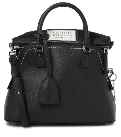 Maison Margiela Whipstitch-detail Tote Bag In Black