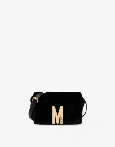 Moschino Soft Fabric M Shoulder Bag In Yellow