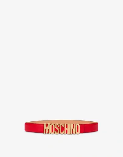 Moschino Belt With Python Print In White