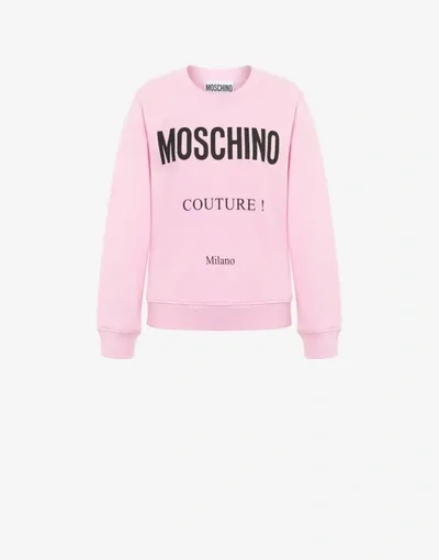 Moschino Women's Pink Cotton Sweatshirt In Yellow