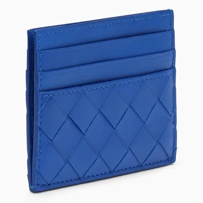 Bottega Veneta Blue Credit Card Holder