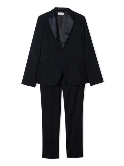 Paolo Pecora Kids' Two-piece Peak-lapel Suit In Blue