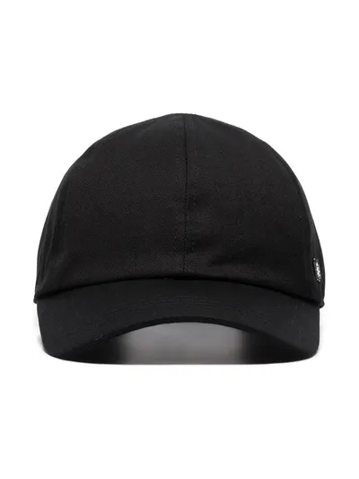 Totême Logo-plaque Baseball Cap In Black