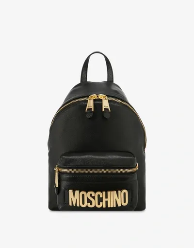 Moschino Lettering Logo Backpack In White