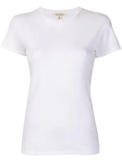 Nili Lotan Lana Crew Neck T-shirt In White