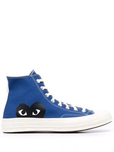 Comme Des Garçons Play X Converse X Converse 70s Hi-top Canvas Trainers In Blue