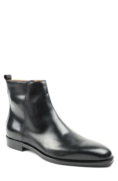 Bruno Magli Men's Calvin Leather Zip Ankle Boots In Black Calf