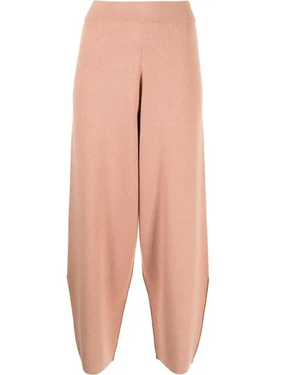 Proenza Schouler White Label Tapered Cropped Trousers In Pink