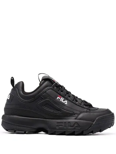 Fila Disruptor Low Trainers In Black