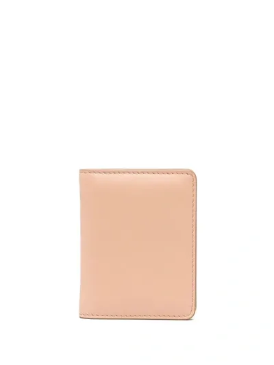 Maison Margiela Four-stitches Keyring Wallet In Nude