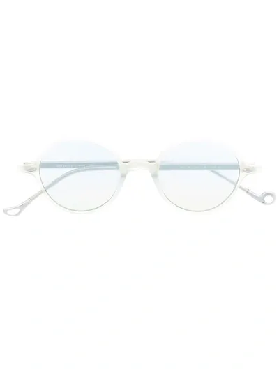 Eyepetizer Claire Round Frame Sunglasses In Nude