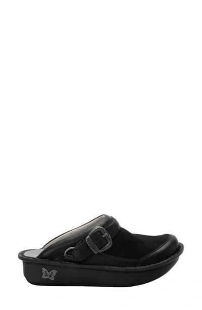 Alegria By Pg Lite Seville Water Resistant Clog In Black Leather