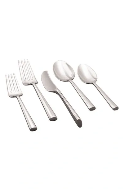 Kate Spade Malmo 5-piece Flatware Set In Metallic Silver