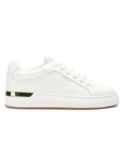 Mallet Logo-embossed Low-top Sneakers In White