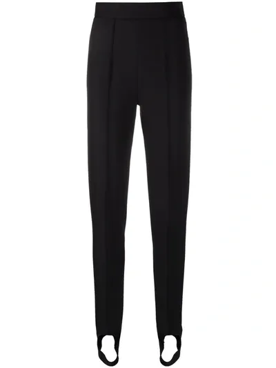 Bally High-waisted Straight-leg Trousers In Schwarz