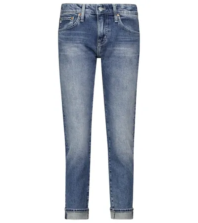 Ag Ex Boyfriend Stretch-cotton Jeans In Blue