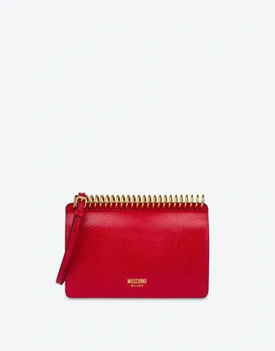 Moschino Agenda Bag In Red