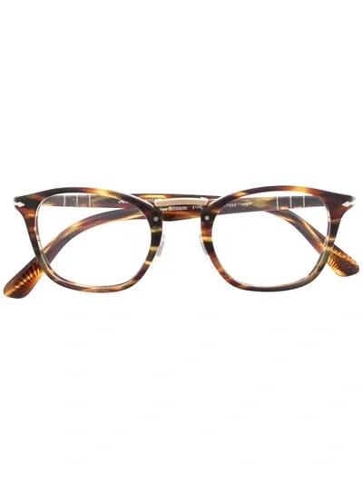 Persol Typewriter Tortoiseshell-effect Square Glasses