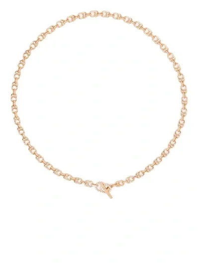 Courbet 18kt Recycled Rose Gold Celeste Laboratory-grown Diamond Clasp Chain Necklace In 粉色