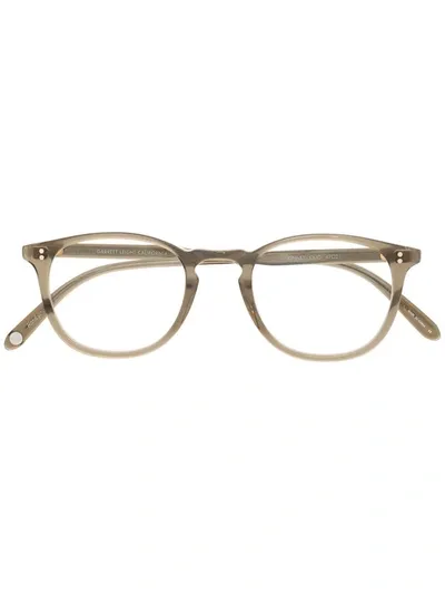 Garrett Leight Kinney Round-frame Glasses In Grün