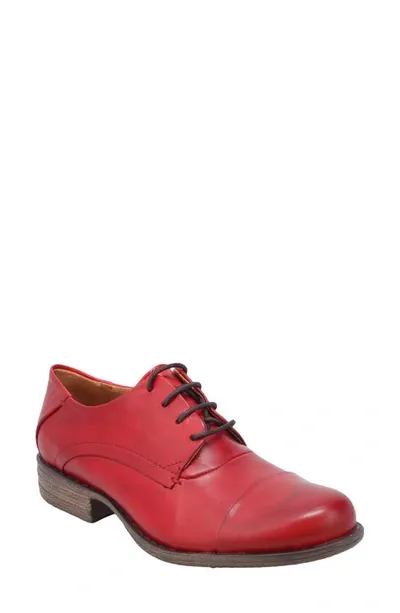 Miz Mooz Letty Oxford Flat In Red