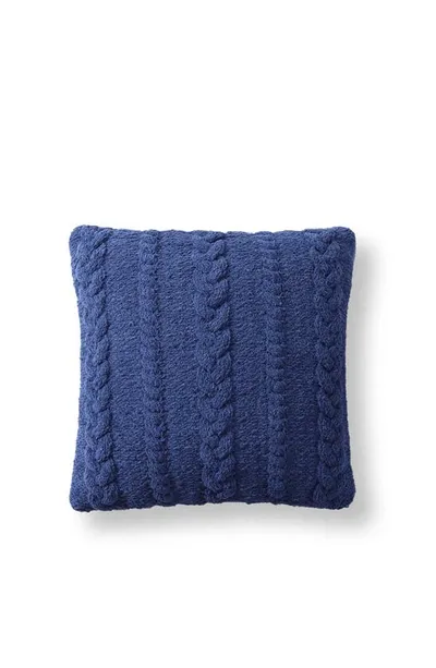 Sunday Citizen Braided Accent Pillow In Navy