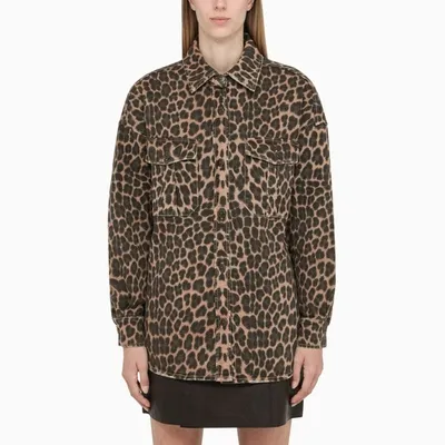 P.a.r.o.s.h Leopard-print Celeo Shirt-jacket In ["brown"/ "print"]