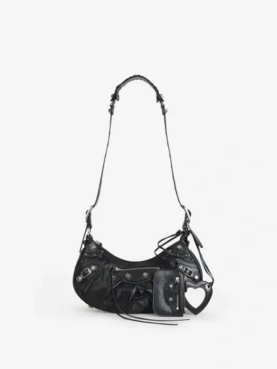 Balenciaga Le Caracole Xs Shoulder Bag In Black