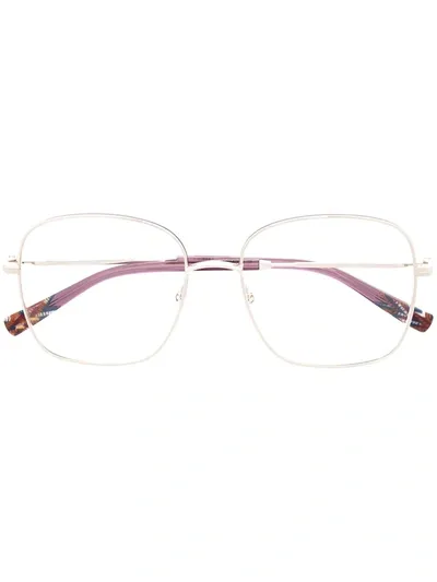 Missoni Eyewear Oversized Square Frame Glasses In Silber