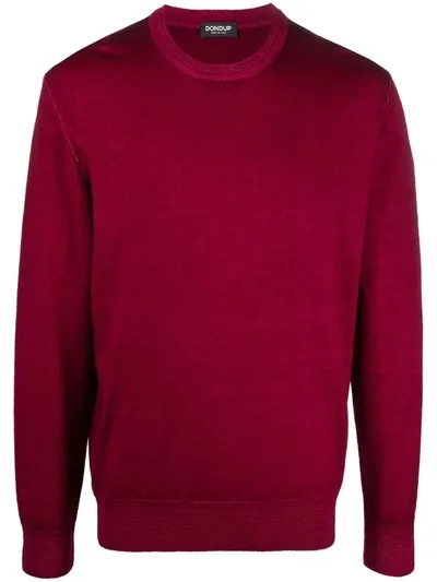 Dondup Round Neck Jumper In Rot