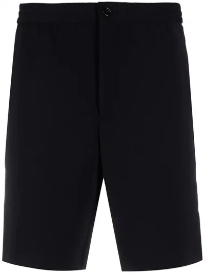 Theory Tech-twill Drawstring Shorts In Schwarz