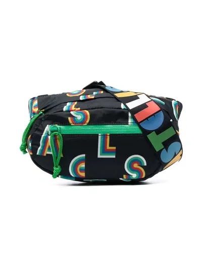 Stella Mccartney Monogram-print Mini Bag In Schwarz