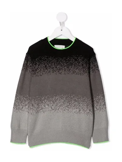 Stella Mccartney Ombré-effect Crew-neck Jumper In Grey