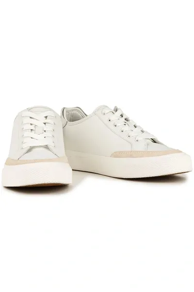 Rag & Bone Suede-trimmed Leather Sneakers In White