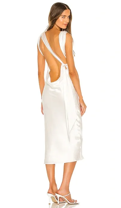 The Bar Max Dress In White