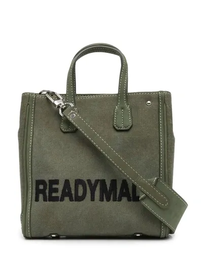 Readymade Embroidered-logo Military Shoulder Bag In Green