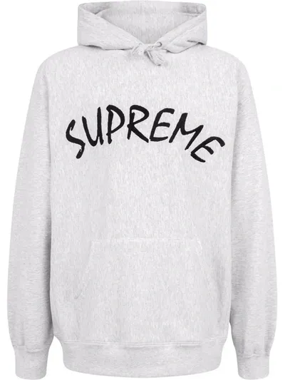 Supreme Ftp Arc Logo Hoodie In Grey