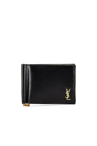 Saint Laurent Ysl Wallet In Nero