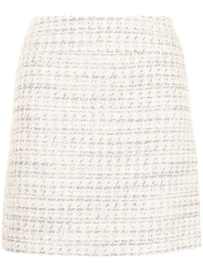 Paule Ka Tweed A-line Mini Skirt In Rosa