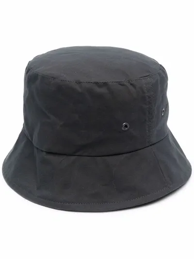 Mackintosh Waxed Cotton Bucket Hat In 灰色