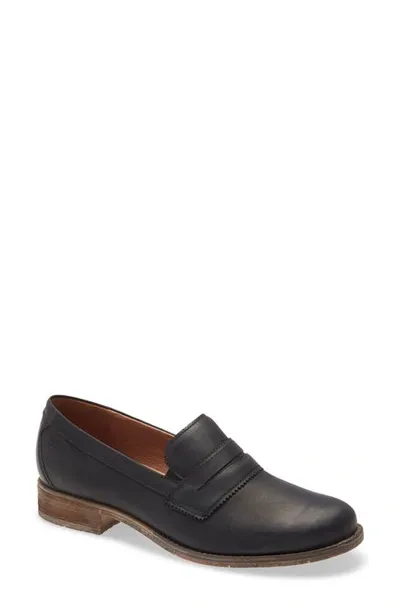 Josef Seibel Sienna 96 Leather Loafer In Black Leather