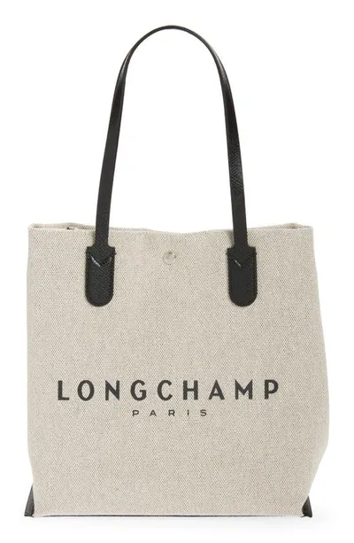 Longchamp Essential Toile Tote In Beige