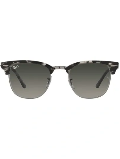 Ray Ban Clubmaster Square Grey Gradient Browline Unisex Sunglasses 0rb3916 133671 52